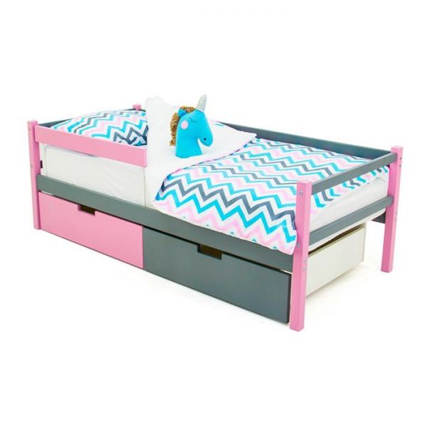 Детская кровать-тахта Svogen лаванда-графит