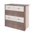 Комод «Николь», 866 ? 452 ? 856 мм, 5 ящиков, цвет ясень шимо светлый / тёмный