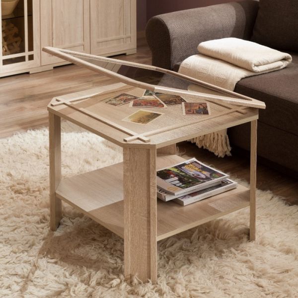 Стол журнальный Sherlock 16, 684 ? 684 ? 530 мм, цвет орех шоколадный