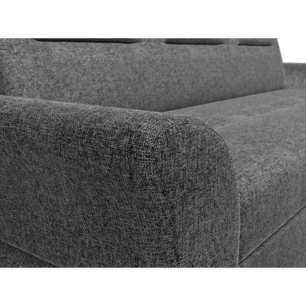 Прямой диван «Клайд», механизм дельфин, рогожка, цвет бежевый