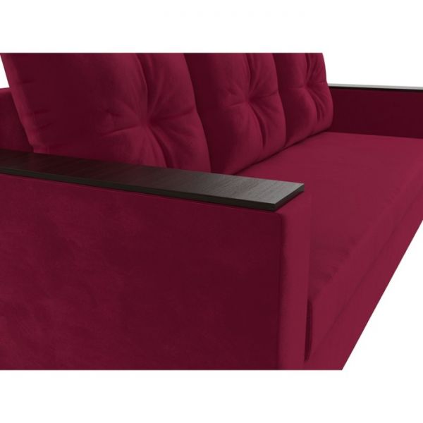 Диван прямой «Атланта лайт», без стола, еврокнижка, микровельвет, цвет бежевый