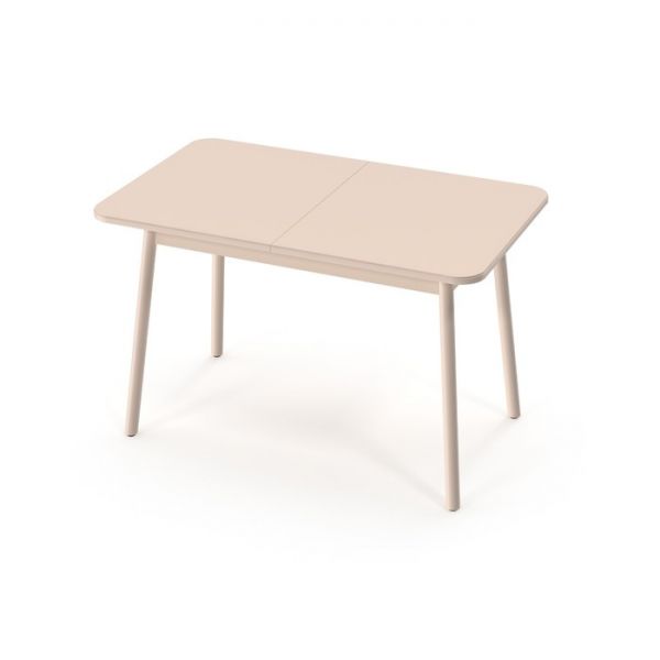 Стол раздвижной SUPER, 1150 (1450) ? 700 ? 720 мм, цвет матовый бежевый / ножки B1 бежевые