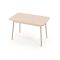 Стол раздвижной SUPER, 1150 (1450) ? 700 ? 720 мм, цвет матовый бежевый / ножки B1 бежевые