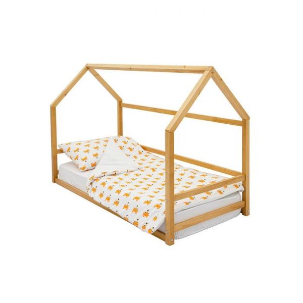 Детская кровать-домик Монтессори Бельмарко Svogen дерево