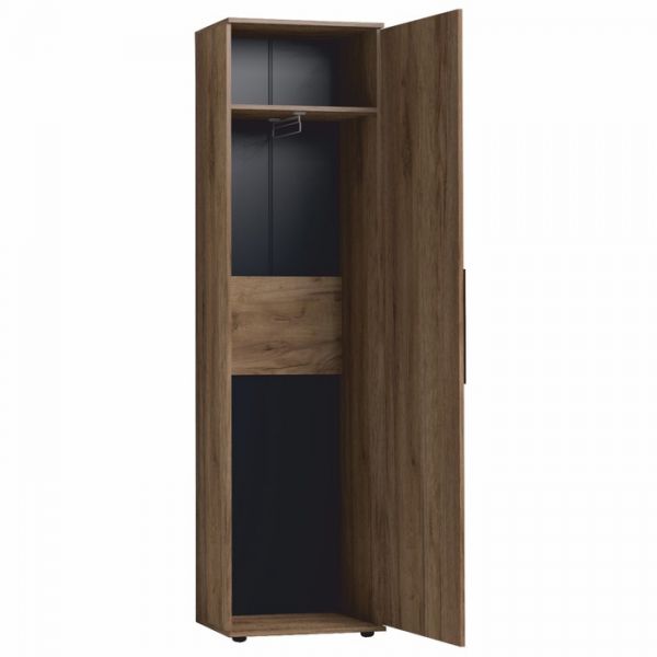 Шкаф для одежды и белья Nature 71, 560 ? 400 ? 2113 мм, цвет дуб табачный craft