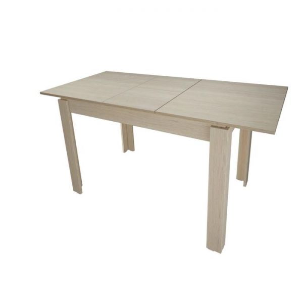 Стол раздвижной «Виктория», 1100(1450) ? 700 ? 760 мм, ЛДСП, вставка, цвет белёный дуб