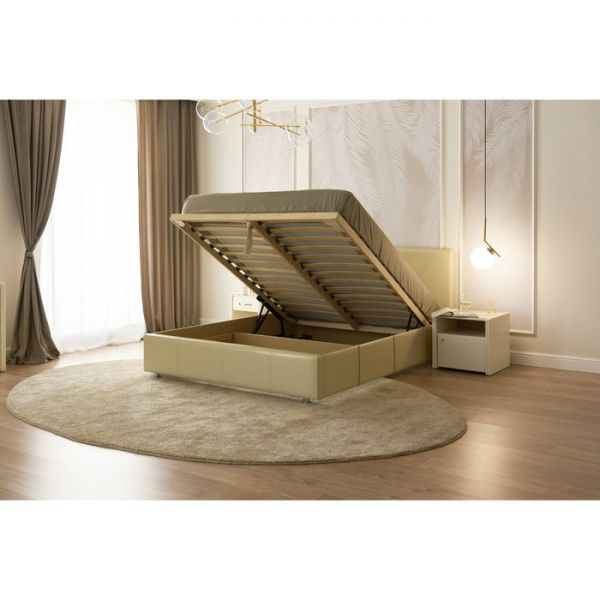 Кровать «Атриум» с ПМ, 140х200 см, ортопедическое основание, цвет бежевый