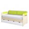 Кровать-тахта с подушками «Стиль 800.4», 1600 ? 800 мм, цвет туя светлая / лайм