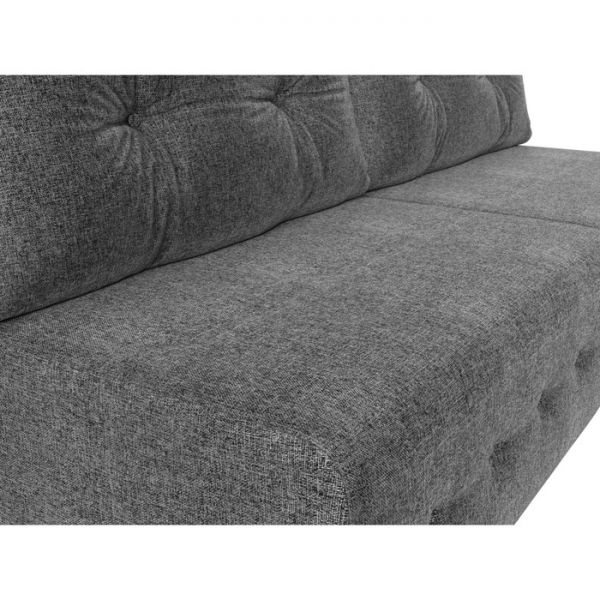 Прямой диван «Лондон», механизм еврокнижка, рогожка, цвет коричневый