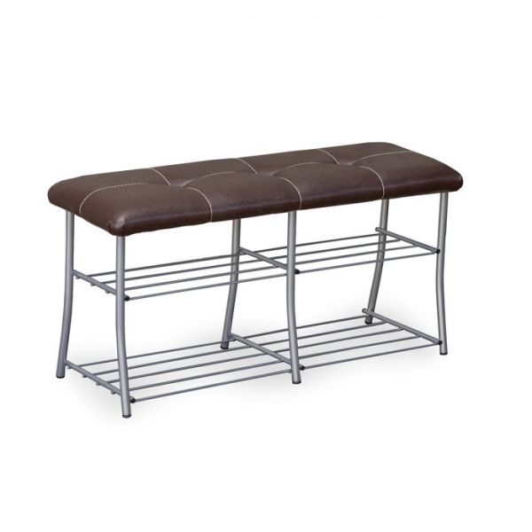 Обувница МС-7, 1020x350x500, Серебро/Умбер