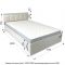 Кровать с ПМ «Азалия № 1200», 1200 ? 2000 мм, цвет бодега белый
