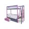 Детская двухъярусная кровать Бельмарко Svogen лаванда-графит