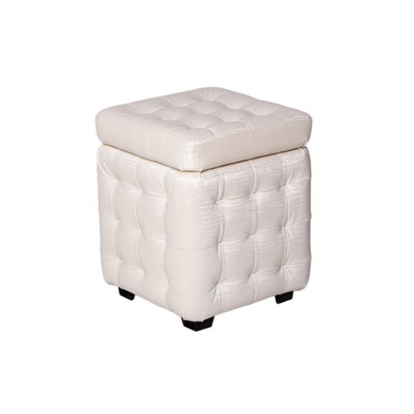 Пуф Теско с крышкой 400х400х460 Бенгал снежный