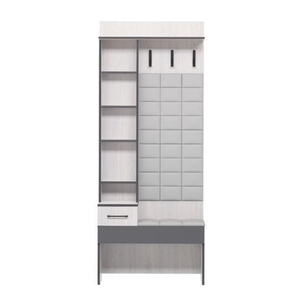 Прихожая «Эльза 1», зеркало, 800 ? 350 ? 2000 мм, цвет дуб сонома