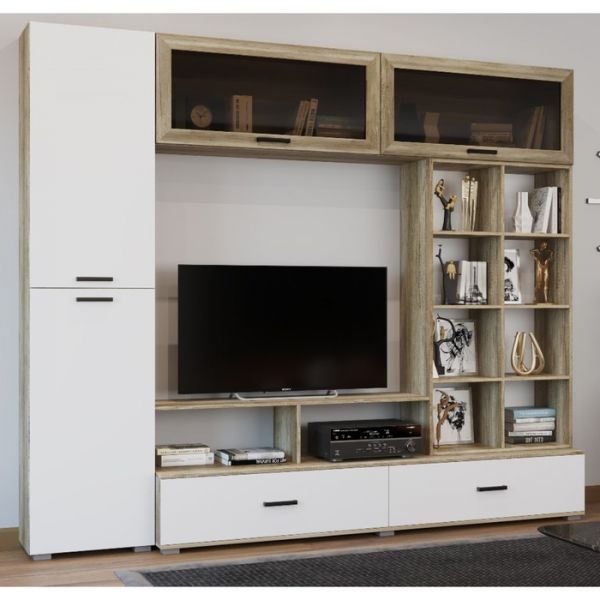 Гостиная №4 2500x530x2000 Каньон/Белый