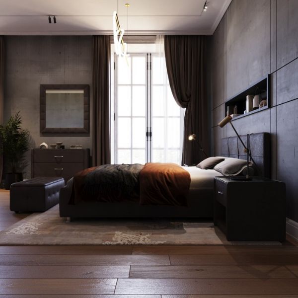 Кровать «Птичье гнездо New» без ПМ, 1400 ? 2000 мм, ортопедическое основание, цвет шоколад