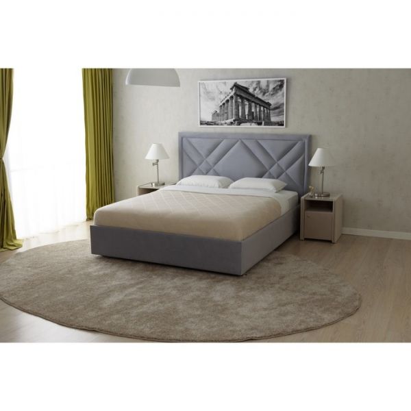 Кровать «Акрополь» без ПМ, 140 ? 200 см, ортопедическое основание, цвет velutto 51