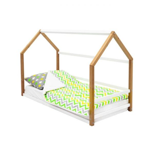 Детская кровать-домик Монтессори Бельмарко Svogen дерево-белый