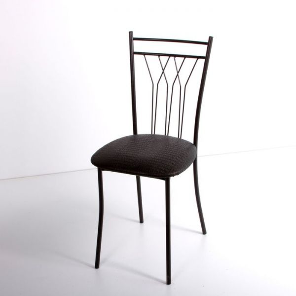 Стул на металлокаркасе Премьер СТ коричневый/слоновая кость