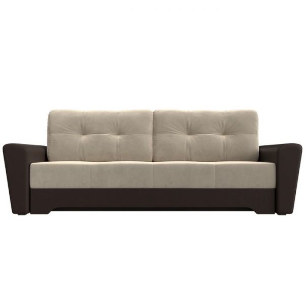 Диван прямой «Амстердам», механизм еврокнижка, рогожка, цвет серый