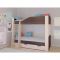 Детская двухъярусная кровать «Астра 2», цвет дуб молочный / дуб шамони