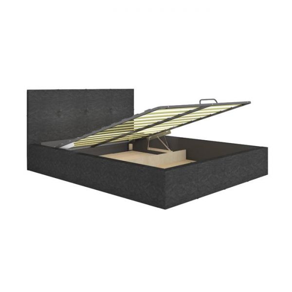 Кровать Милос-72-2 с ортопед. основ. 1600х2000 Черный