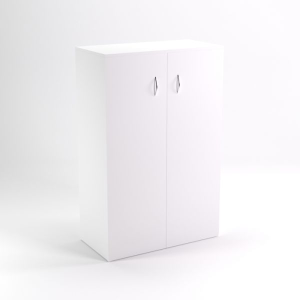 Шкаф стеллаж низкий НШт-5, 760 ? 380 ? 1153 мм, белый шагр