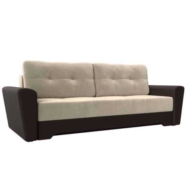 Диван прямой «Амстердам», механизм еврокнижка, рогожка, цвет серый