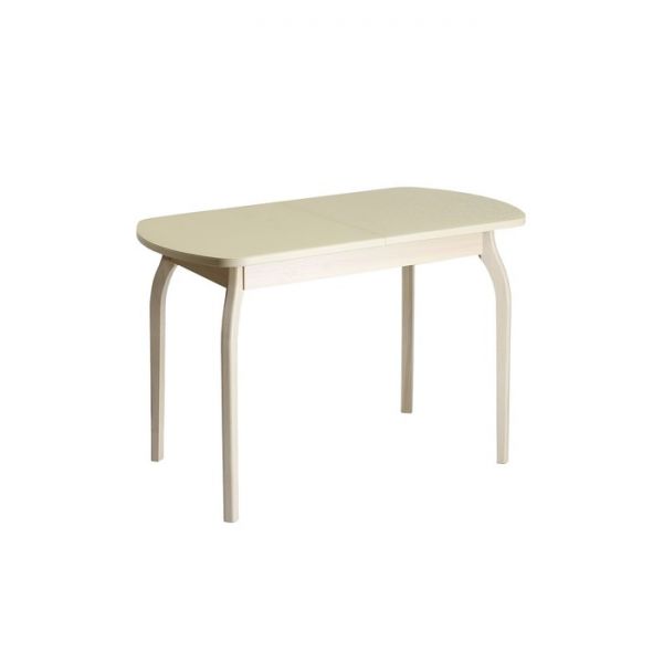 Стол раздвижной Созвездие Стин, 1100(1420)х700х760, Дуб/Песок/Массив фигурные