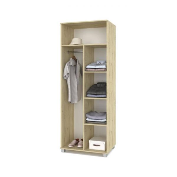 Шкаф Ева Е20 520х800х2100 двухстворчатый с полками Дуб ирландский