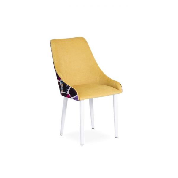 Стул Хэнк Велюр 4 Терракот/ Стандарт металл Белый
