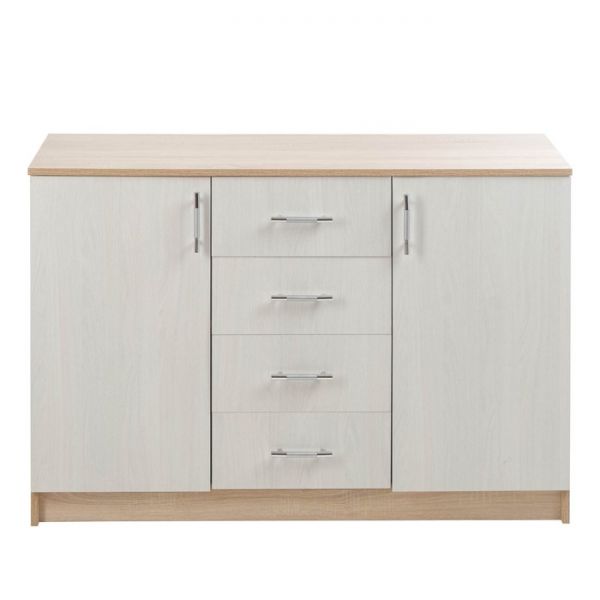 Комод Бася-1 820х1200х440 дуб сонома/ясень анкор светлый