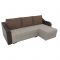 Угловой диван «Монако», механизм еврокнижка, рогожка, цвет бежевый / коричневый