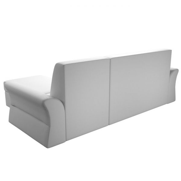 Угловой диван «Клайд», механизм дельфин, экокожа, цвет бежевый