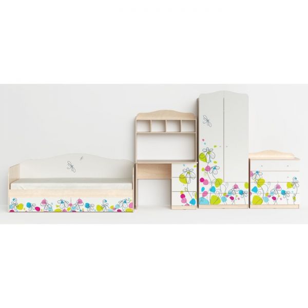 Стол письменный Flowers, 1000х600х1580, Шимо светлый