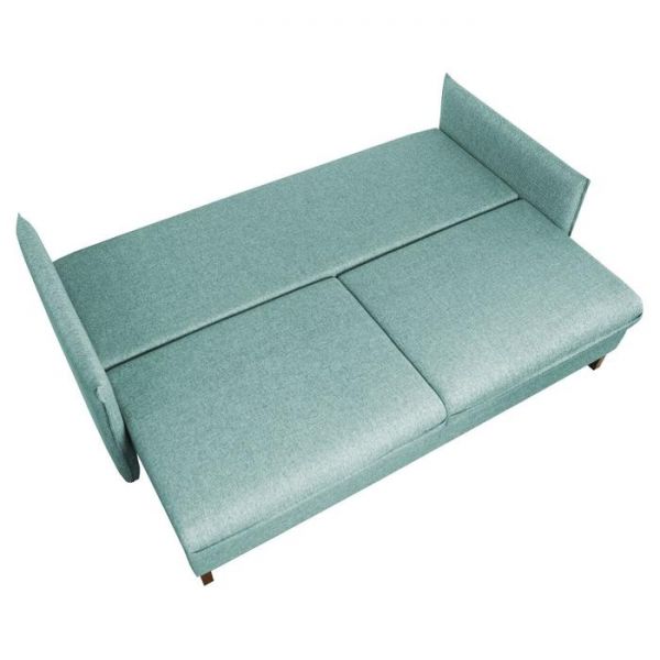 Диван "Матис" с подлокотниками, ткань рогожка AZURE