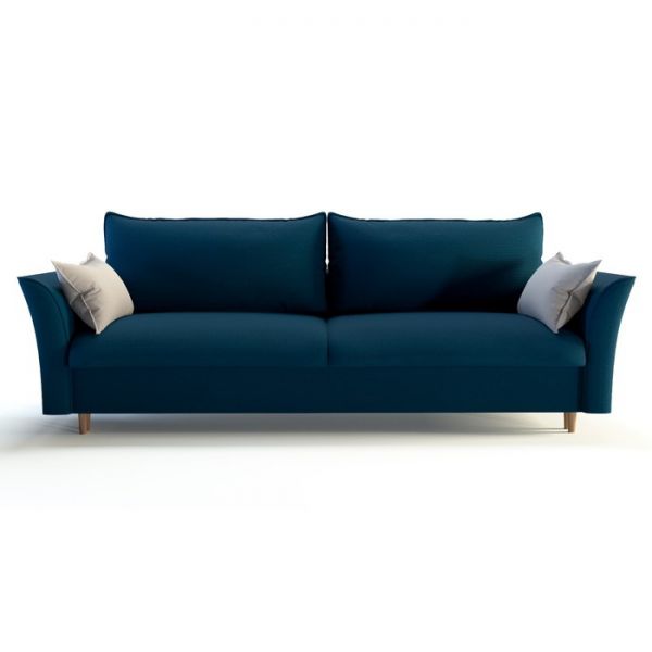 Диван прямой «Барселона», механизм пантограф, велюр, цвет альба 044 / альба 071