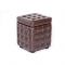Пуф Теско с крышкой 400х400х460 Аттика шоколад