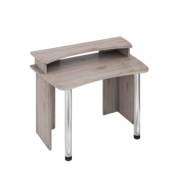 Стол СКЛ-Софт120 с надстройкой, 1200 ? 750 ? 950 мм, цвет белый жемчуг