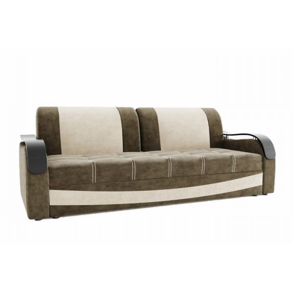 Прямой диван «Рим», механизм выкатной / еврокнижка, ППУ, велюр, цвет селфи 01 / селфи 15