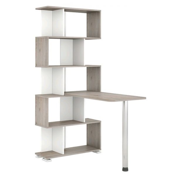 Стол-стеллаж «СЛ 5СТ», 750 ? 1099 ? 1731 мм, цвет карамель / венге / карамель