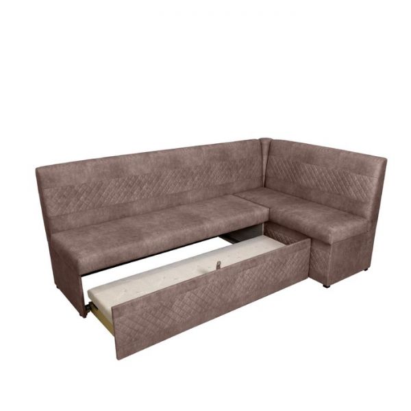 Кухонный уголок «Фантазия», левый угол, цвет эмилия дарк браун