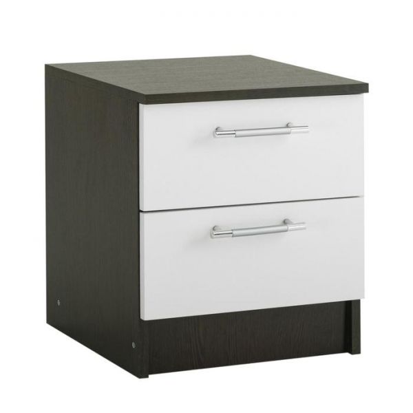 Тумба прикроватная Лазурит, 400*466*430, Венге/Белый