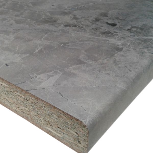 Столешница 3050х600х38 Мрамор Марквина синий