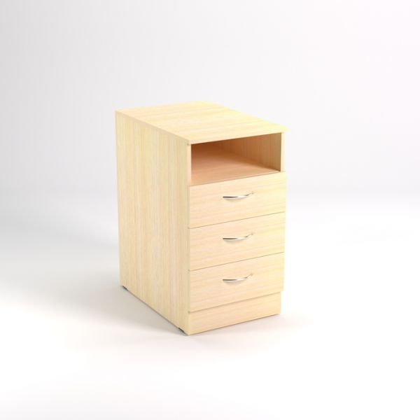 Тумба приставная ТСн4.7(16), 425х680х750 мм, белый шагр