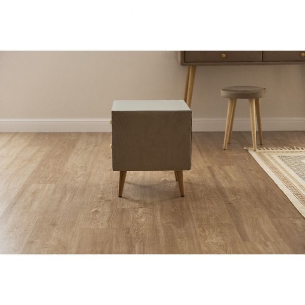 Тумба «Олимпия», 2 ящика, стекло, велюр, цвет velutto 05