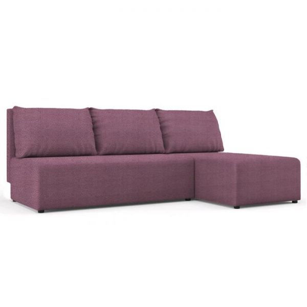 Угловой диван «Алиса», бельевой ящик, еврокнижка, ткань велюр, цвет shaggy azure