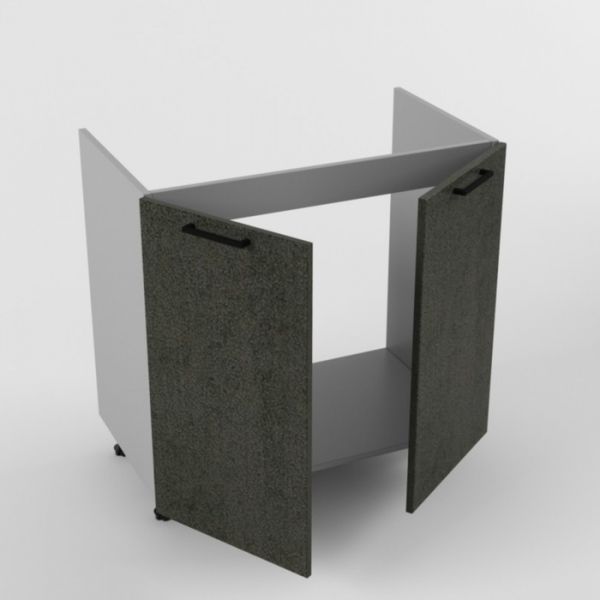 Шкаф под мойку Н800 Лофт 800х470х820  Бетон темный