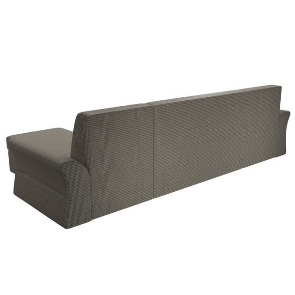 П-образный диван «Клайд», механизм дельфин, рогожка, цвет бежевый