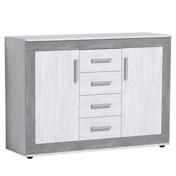 Комод «Леон 366», 1358 ? 445 ? 979 мм, цвет ясень анкор светлый / ателье светлый